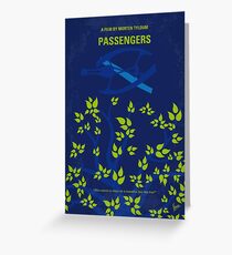 No803- Passengers minimal movie poster Greeting Card