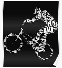 BMX Words Poster