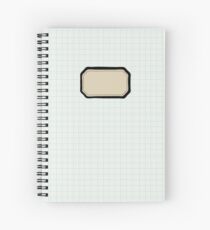 Blue graph paper notebook design Spiral Notebook