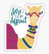 Dare to Be Different Camel Sticker