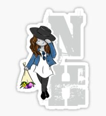 Nadia Hilker - NH - white Sticker
