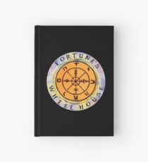 Fortune's Wheelhouse logo on black Hardcover Journal