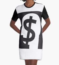 show me the money Graphic T-Shirt Dress