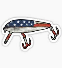 Pegatina Señuelo de pesca estadounidense