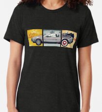 Delorean - Back to the Future Tri-blend T-Shirt