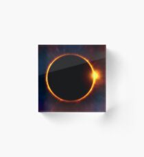 Sonnenfinsternis Acrylblock