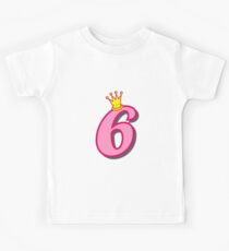 6th birthday princess party theme and gifts Kids Tee