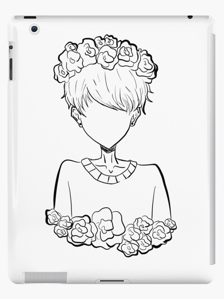 "Aesthetic Pastel Tumblr Rose Boy" iPad Cases & Skins by graffitigravity | Redbubble