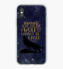 Denken Sie daran, dass Sie ein Wolf sind und Sie nicht eingesperrt werden können iPhone-Hülle & Cover