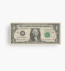 8bit greenback Canvas Print