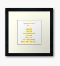Swarley - How I Met Your Mother Framed Print
