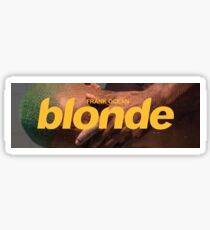 Blonde Logo Box Sticker