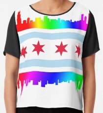 Chicago Pride Chiffon Top