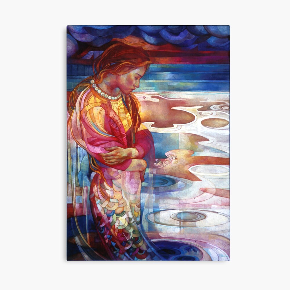 blu mermaid Canvas Print