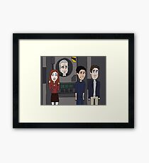 Librarians and Jenkins in a Box Framed Print