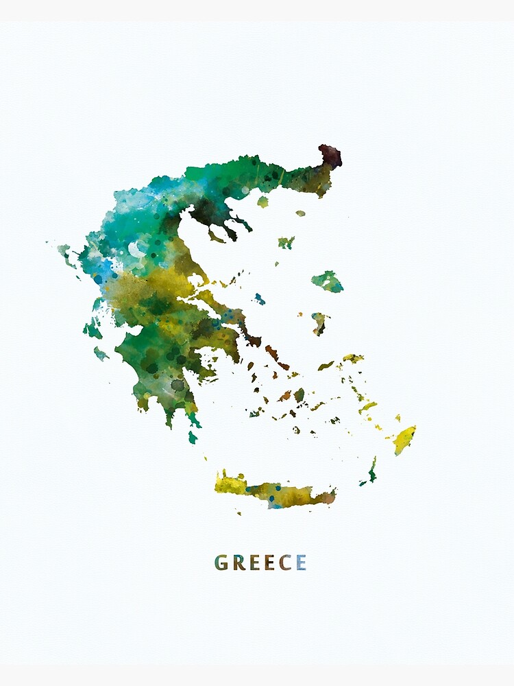 "Greece" Framed Art Print by MonnPrint Redbubble
