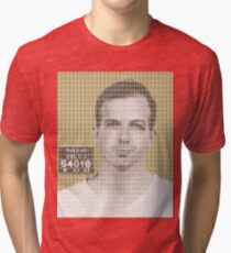 Lee Harvey Oswald Mug Shot – Gold Tri-blend T-Shirt