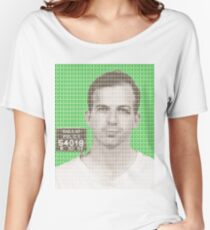 Lee Harvey Oswald Mug Shot – Green Women's Relaxed Fit T-Shirt