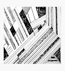 Retro Art Doodle Print Photographic Print