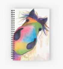 HORSE PRiNT 'MORELLO' BY SHiRLeY MacARTHuR Spiral Notebook