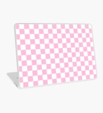 Pink Check Laptop Skin