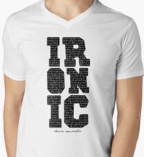 Ironic tshirt Alanis Morisette Men's V-Neck T-Shirt