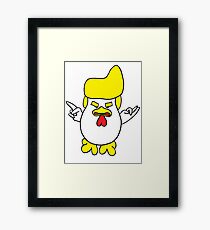 Lámina enmarcada Trump Rooster Chicken