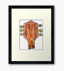 Red Guitar Top Framed Print