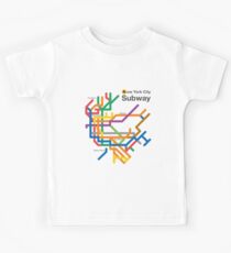 NYC U-Bahn-Diagramm Kinder T-Shirt