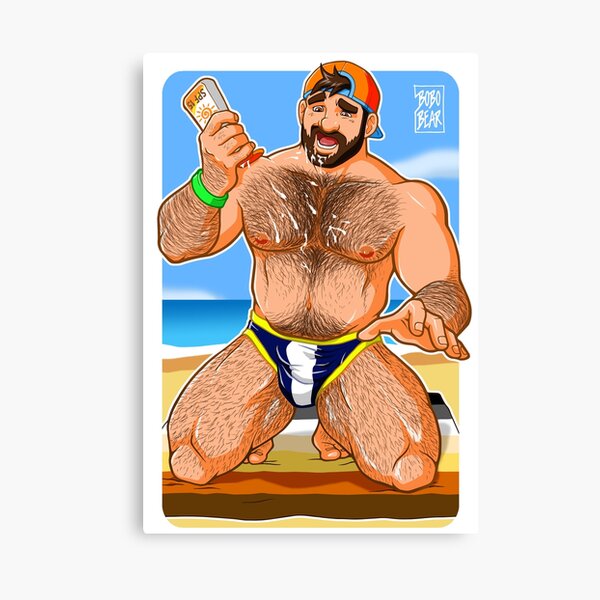 ADAM LIKES SUN LOTION Canvas Print