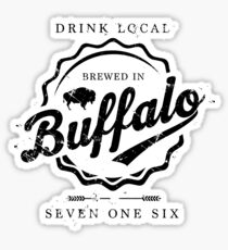 Brewed In Buffalo Bottle Cap Sticker