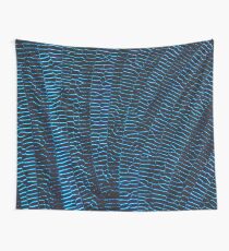 Dragonfly shiny vibrant blue wings Wall Tapestry