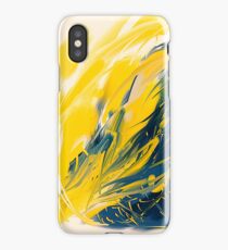 Abstract - Yellow & Blue iPhone Case