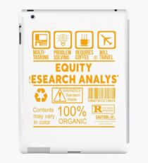 EQUITY RESEARCH ANALYST - NICE DESIGN 2017 iPad Case/Skin