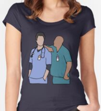 JD and Turk Scrubs Women's Fitted Scoop T-Shirt