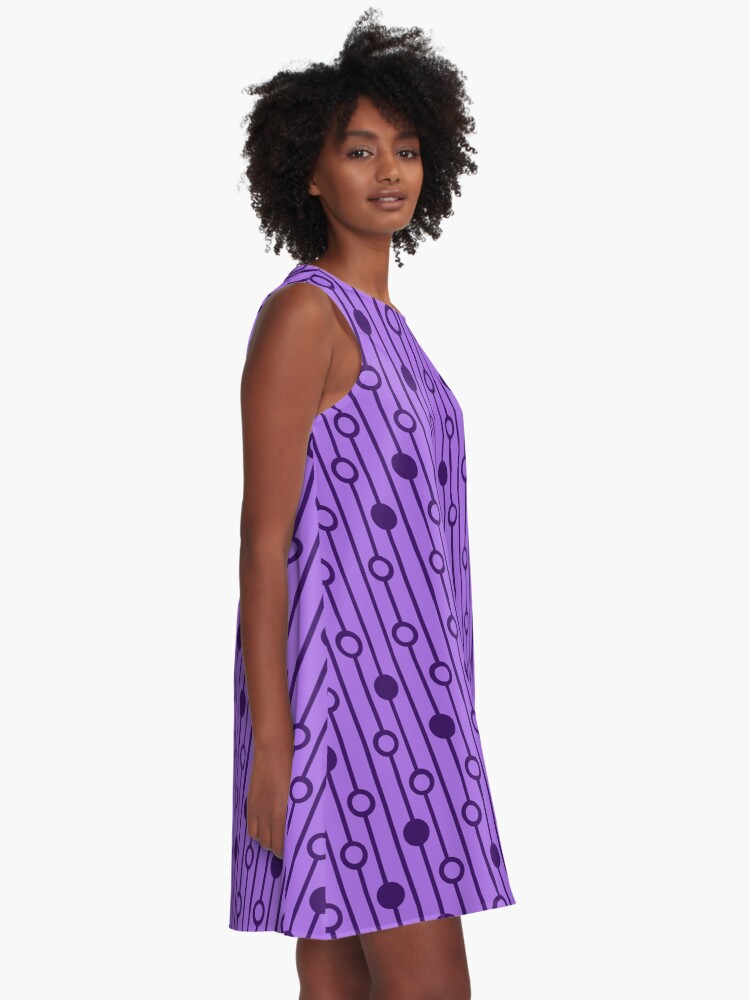 Alternate view of Purple Equation A-Line Dress