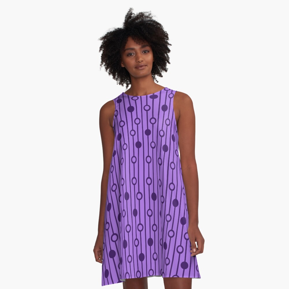 Purple Equation A-Line Dress