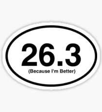 26.3 Marathon Sticker Sticker