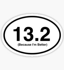 13.2 Marathon Sticker Sticker