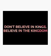 Don't Believe in Kings, Believe in the Kingdom - Chance the Rapper Photographic Print