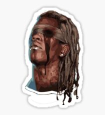 thugger baby rapper cartoon painting Sticker