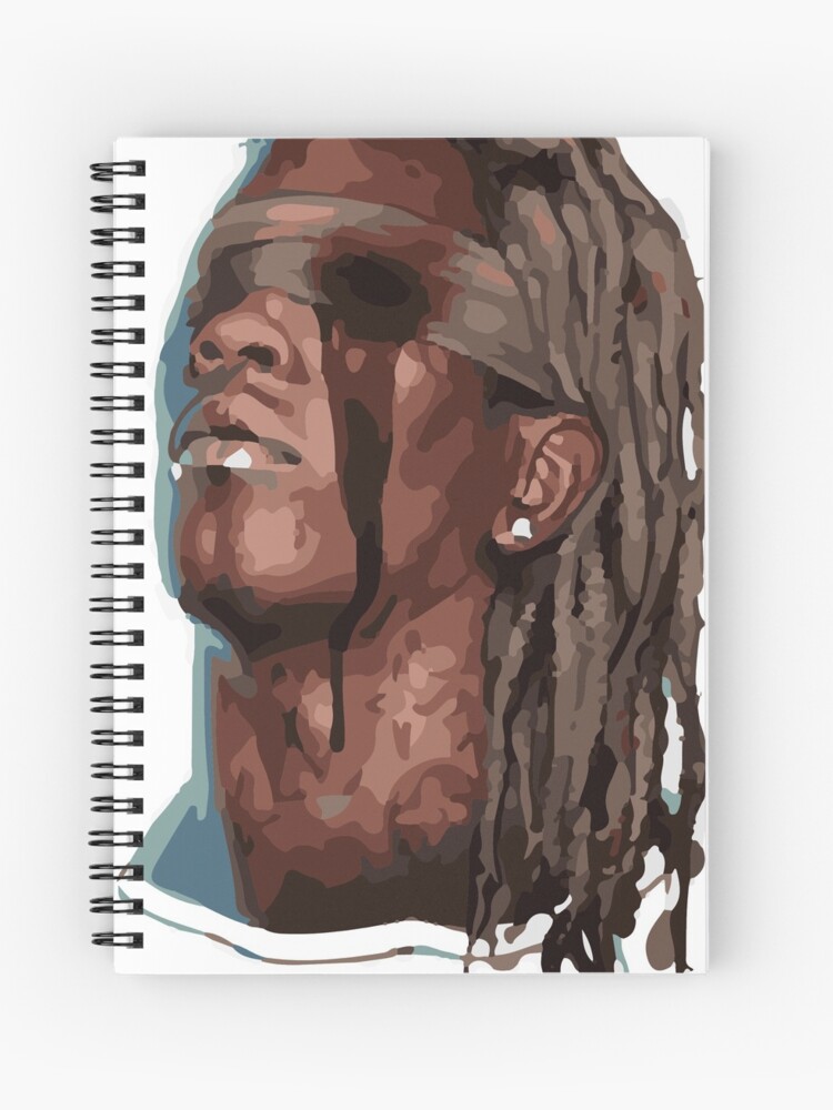 Thugger Baby Rapper Cartoon Painting Spiral Notebook By Lawjfree2