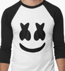 Camiseta ¾ bicolor para hombre Marshmello face