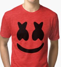 Marshmello face Tri-blend T-Shirt