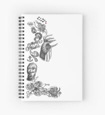 Lady Gaga Tattoos Spiral Notebook