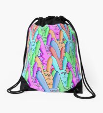 March of Lepus Iratus Drawstring Bag