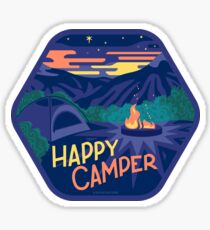 Happy Camper Sticker