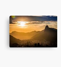 Rio De Janerio Sunset Canvas Print