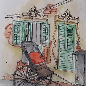 Drawing of the tricycle in Vietnam Hoi An - Stock Illustration [67142862] -  PIXTA