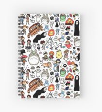 Kawaii Ghibli Doodle Spiral Notebook